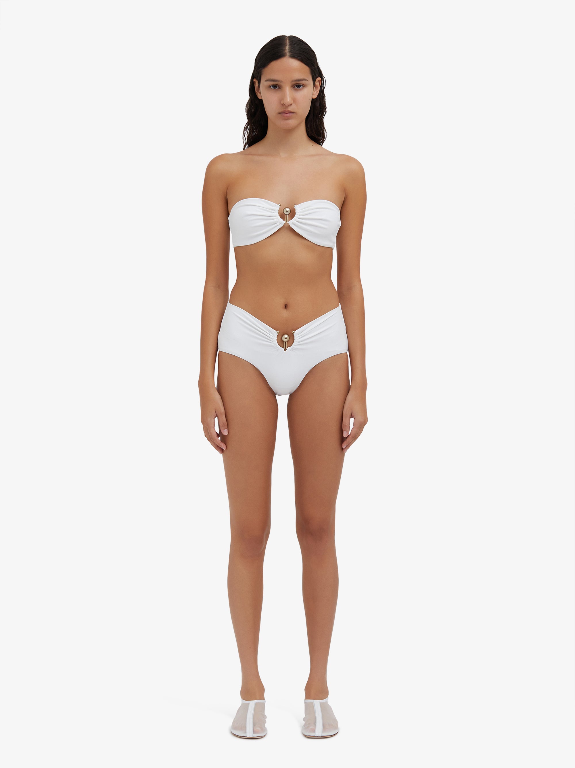 Ruched Prong Bandeau