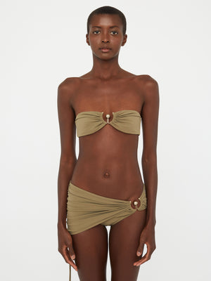 Ruched Prong Bandeau