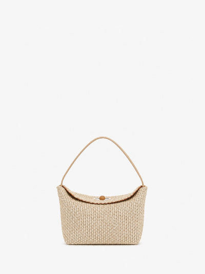 Turnlock Raffia Mini Bag