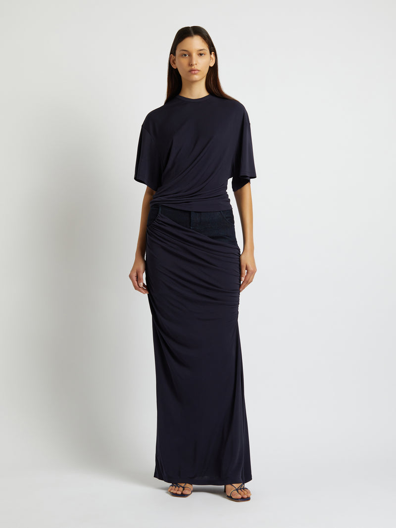 Side Cowl Waist Tee - Image 5
