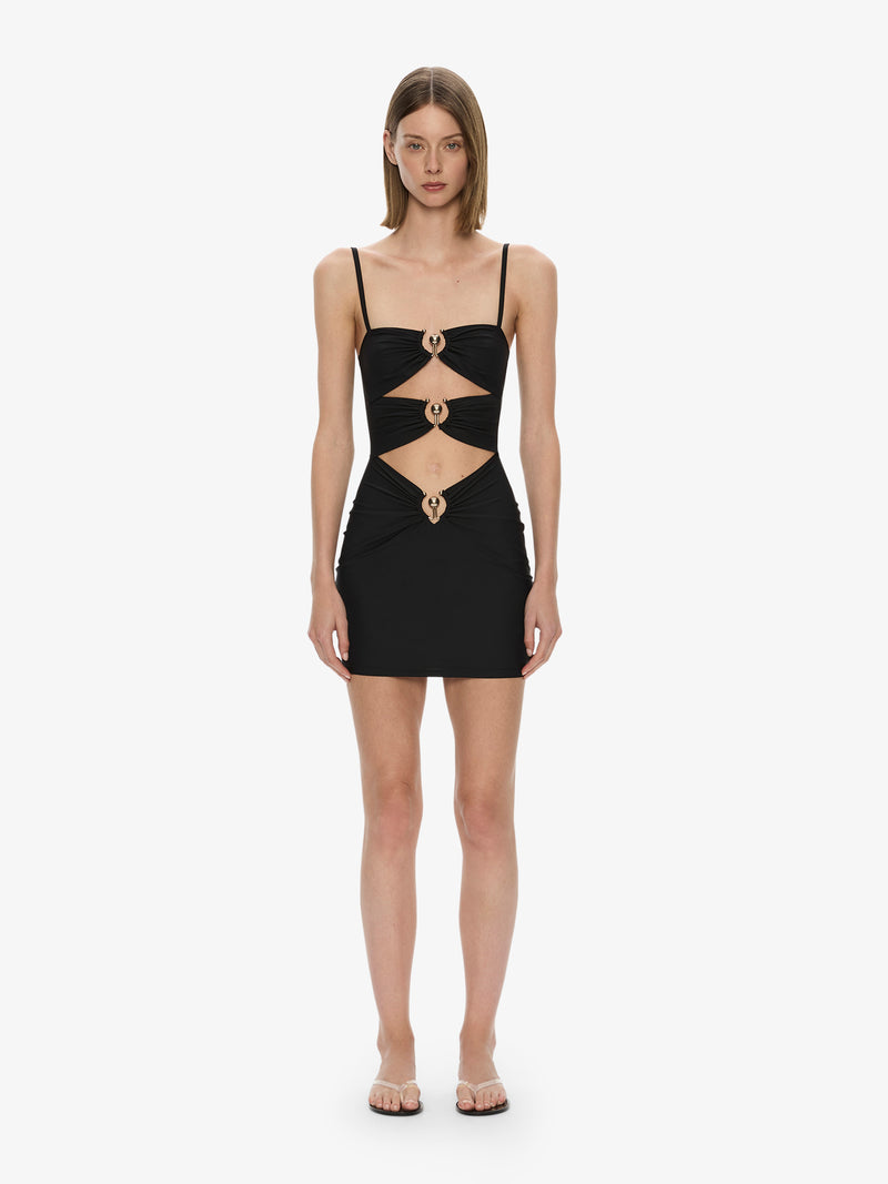 Pierced Orbit Mini Dress - Image 1