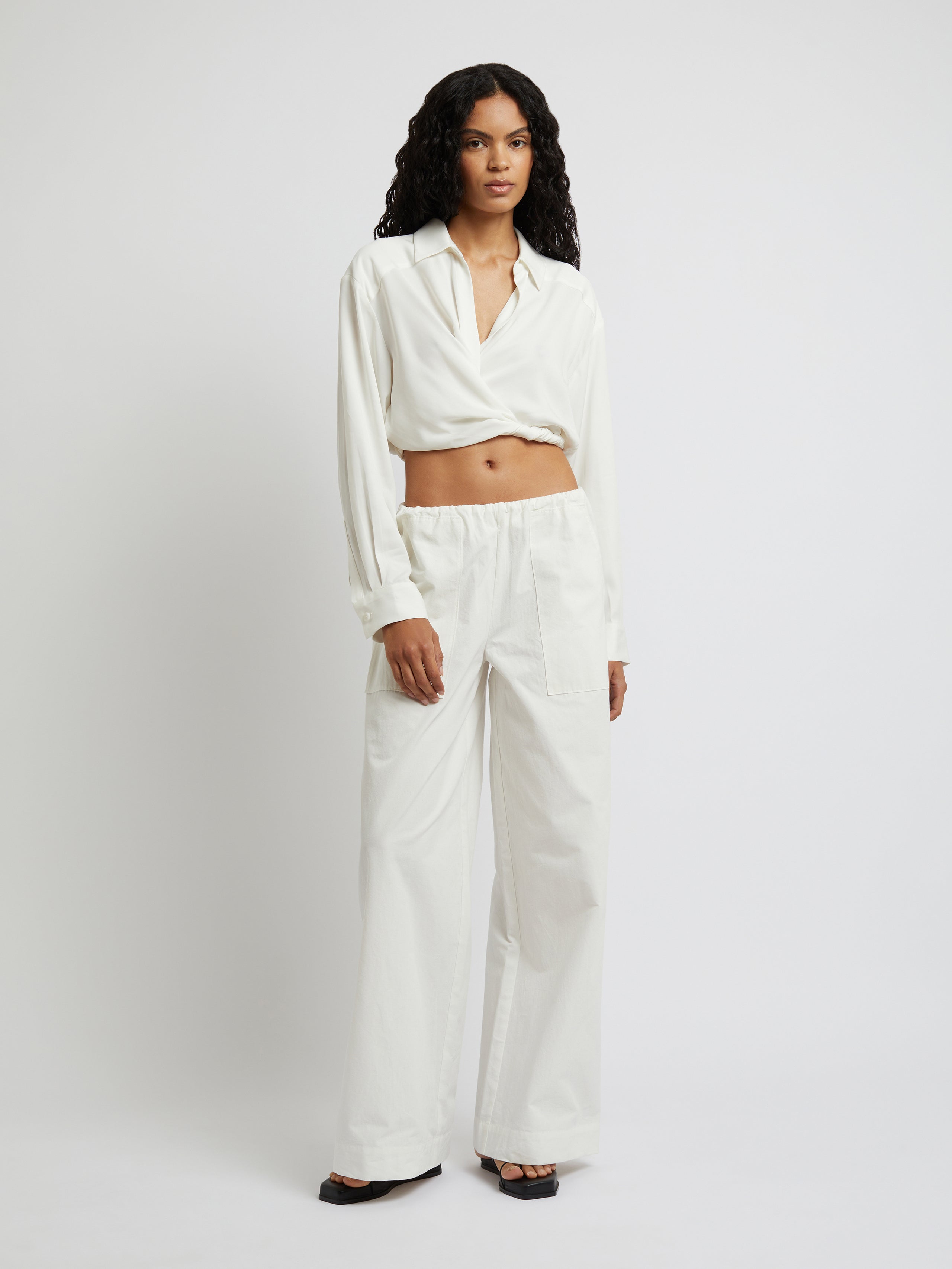 Wrapped Crop Shirt