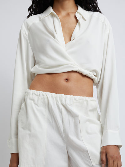 Wrapped Crop Shirt