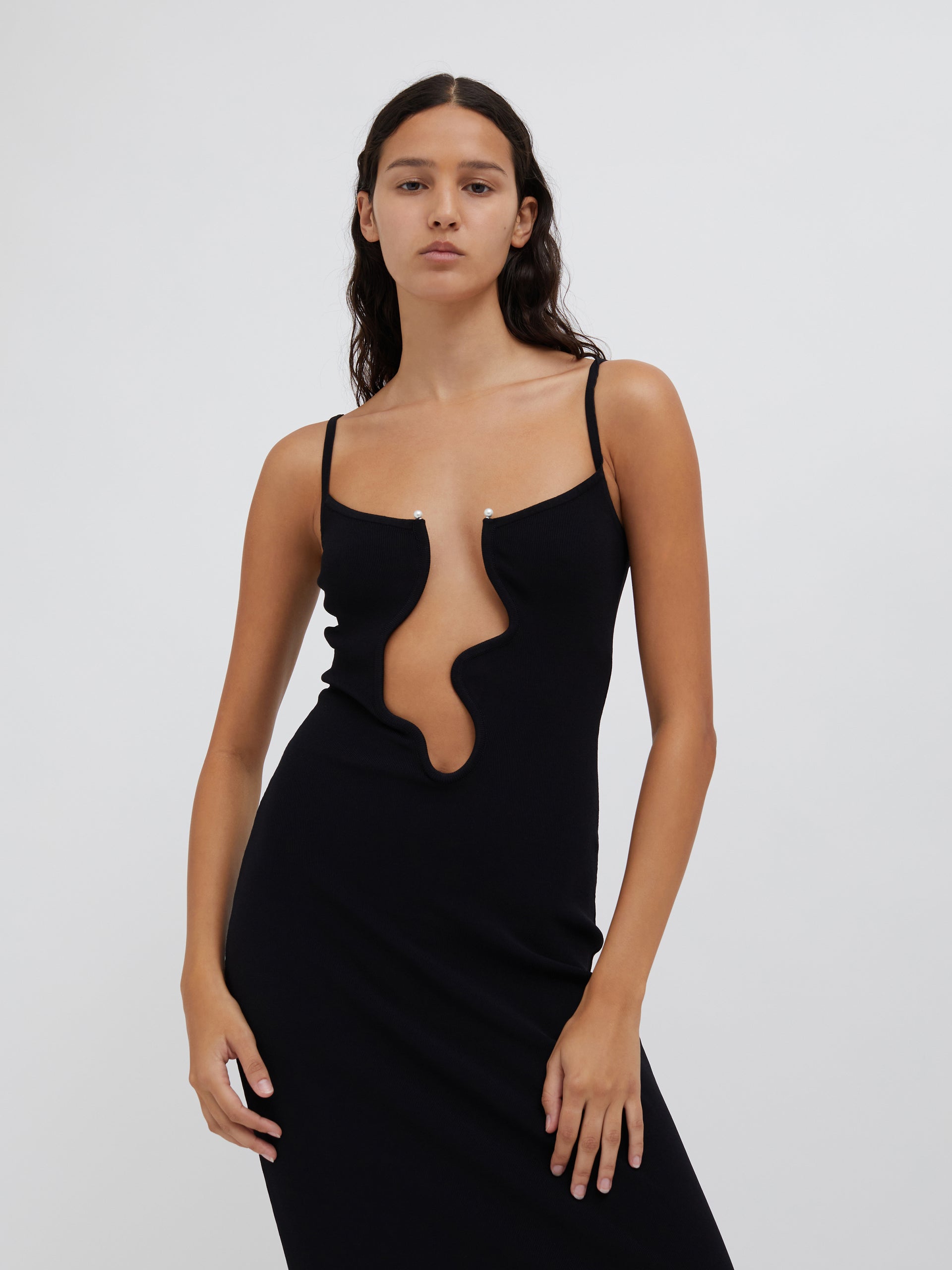CHRISTOPHER ESBER - SALACIA WIRE COLUMN DRESS - M