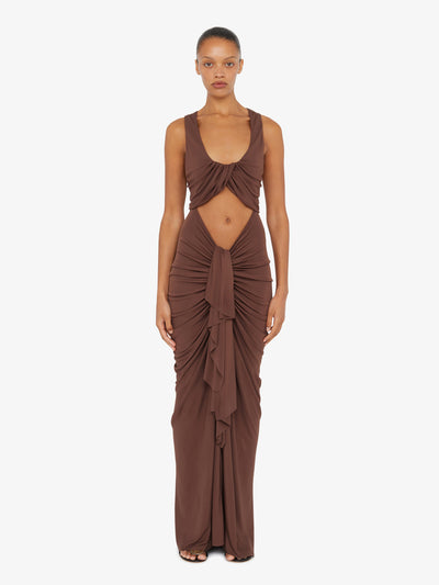 Vivenda Drape Front Dress