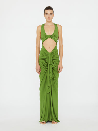 Vivenda Drape Front Dress