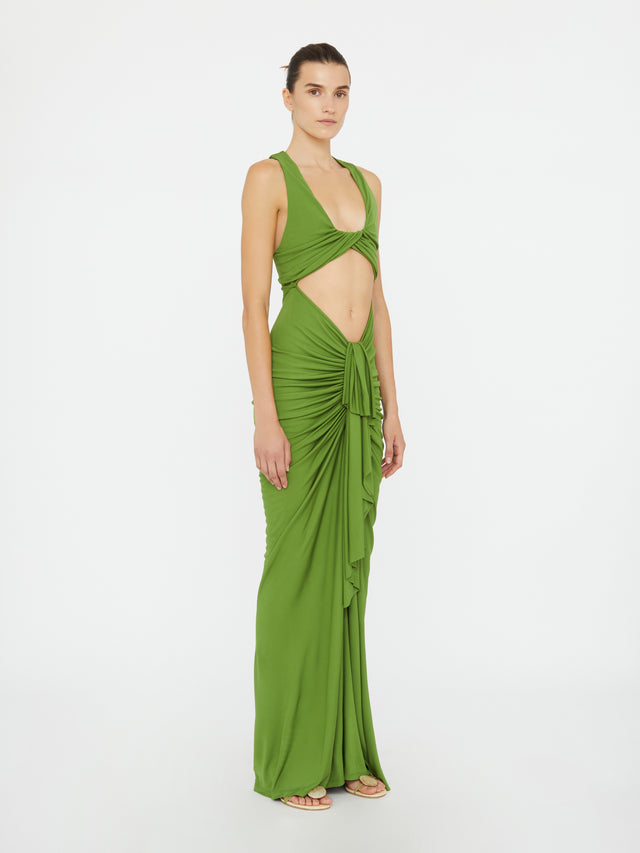 Vivenda Drape Front Dress