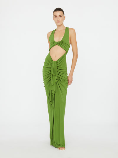 Vivenda Drape Front Dress