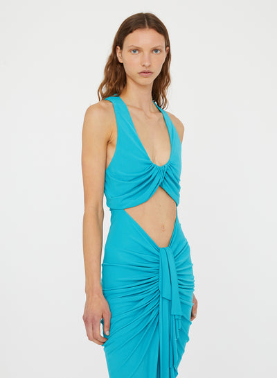 Vivenda Drape Front Dress
