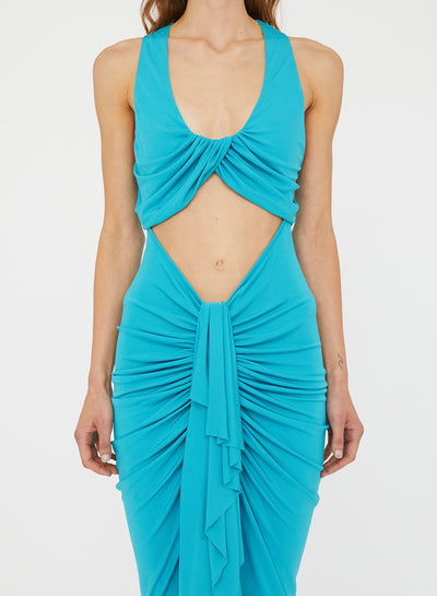 Vivenda Drape Front Dress