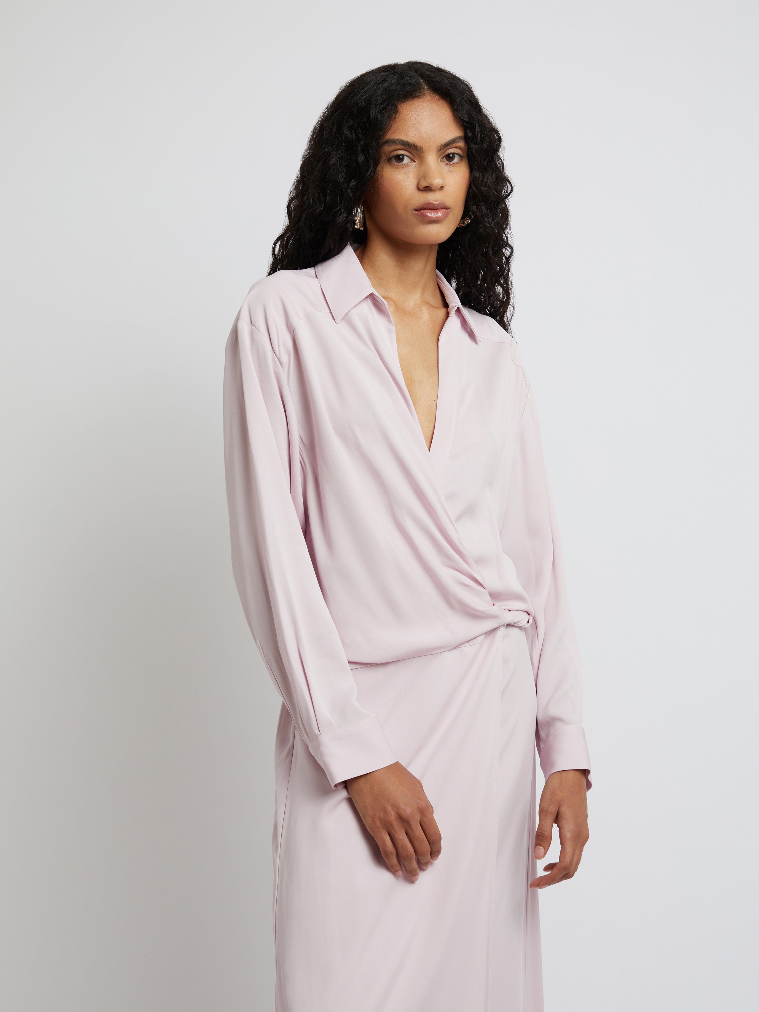 Wrapped Shirt Dress