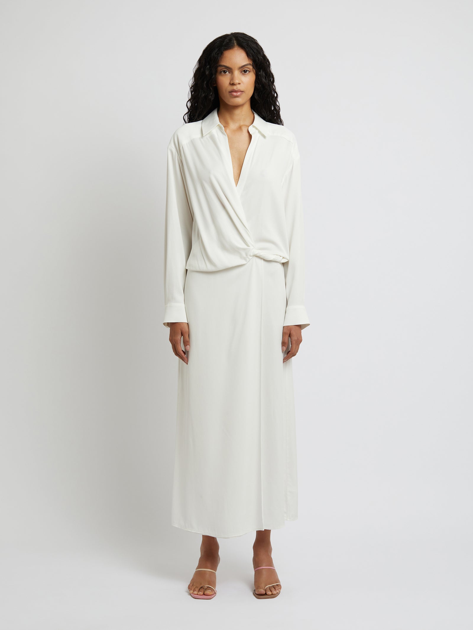 Wrapped Shirt Dress