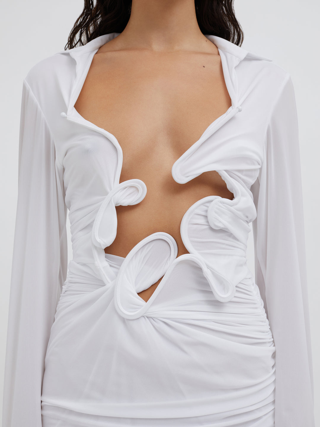 Venus Plunge Shirt Dress