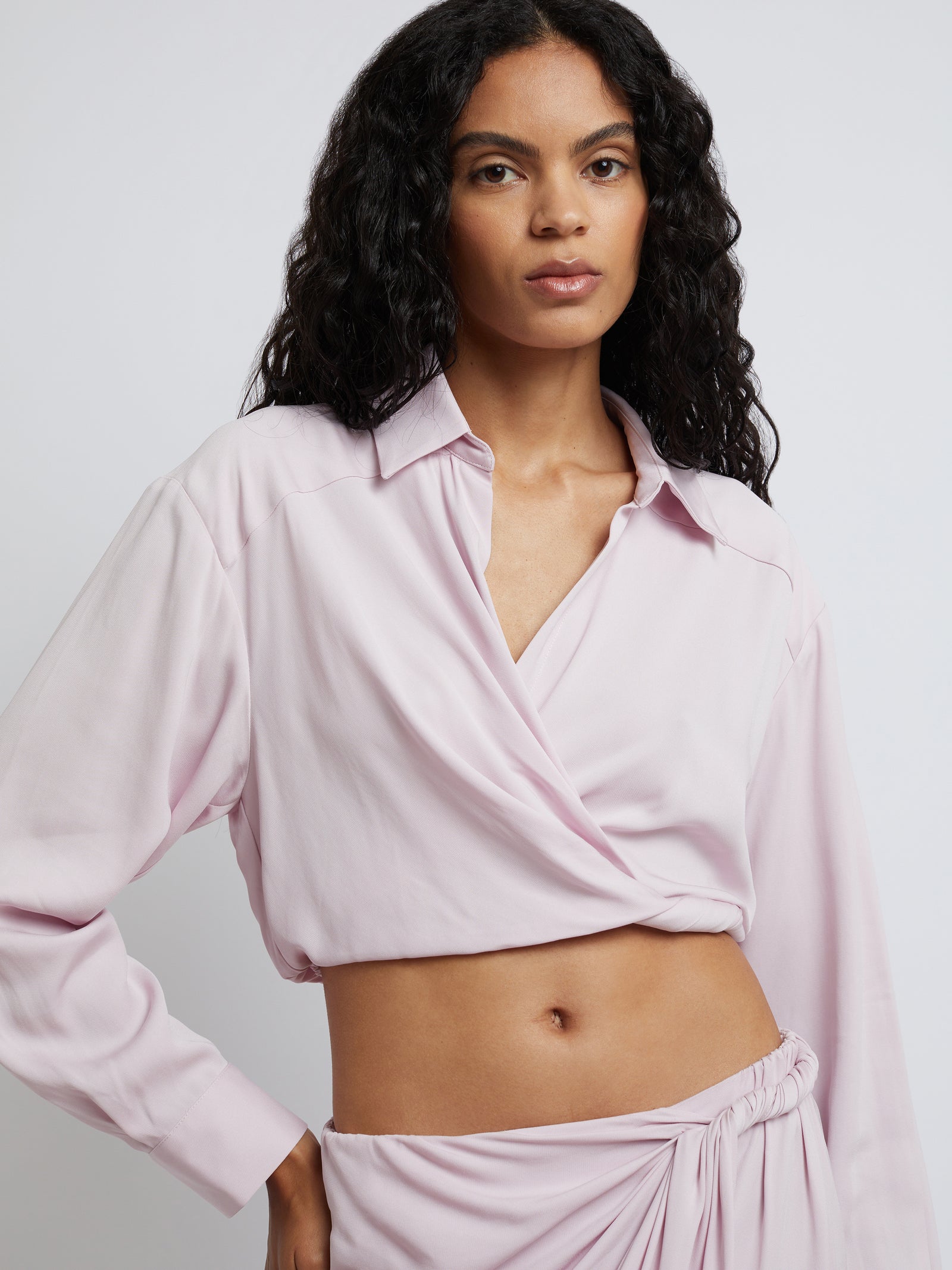 Wrapped Crop Shirt