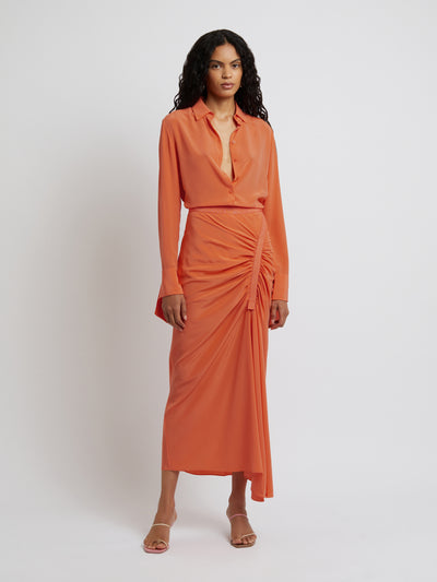 Inclined Gathered Skirt