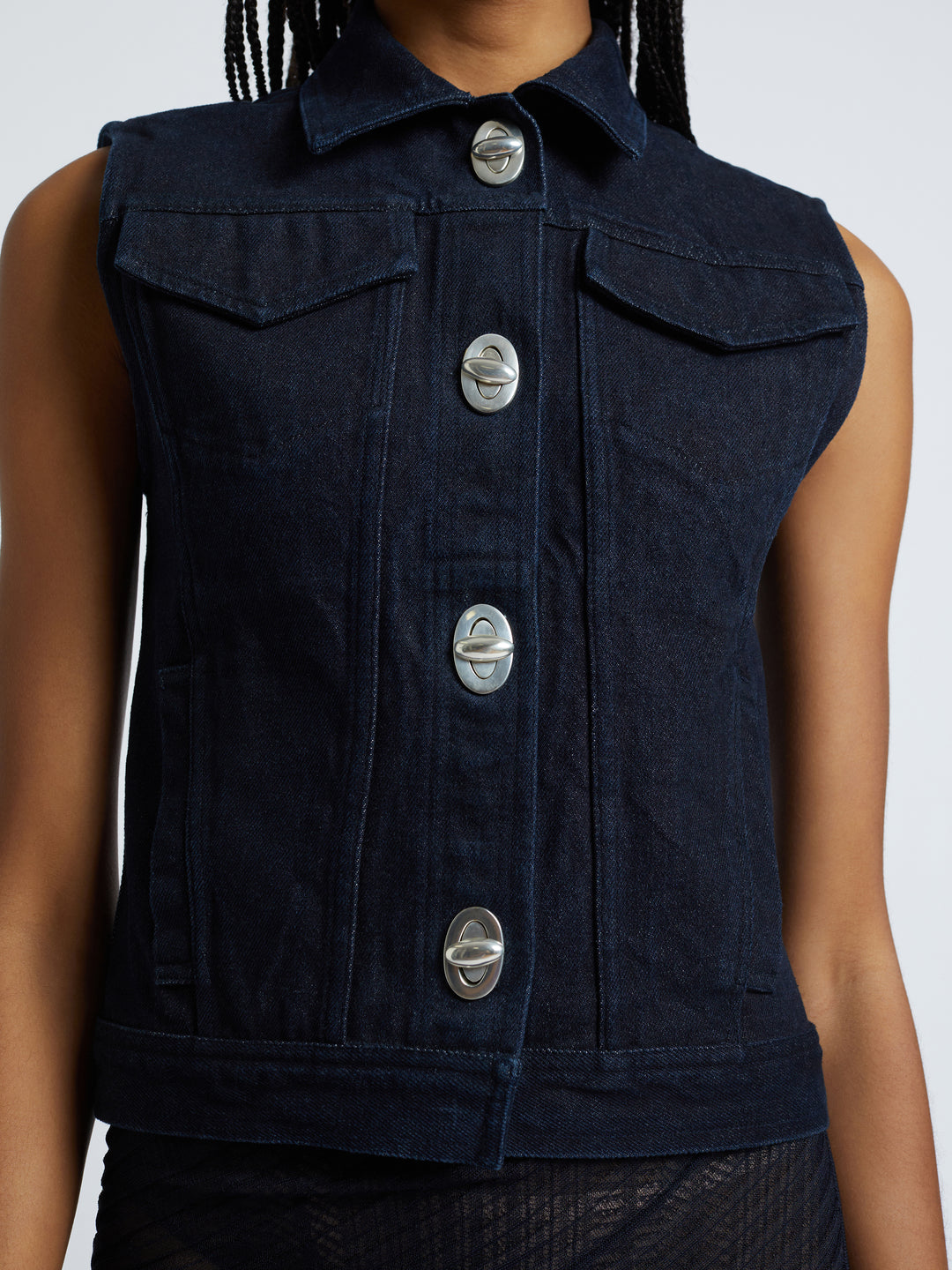 Petite 2025 denim vest