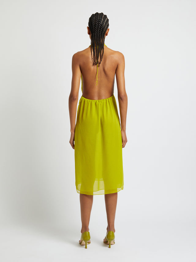 Silk Springs Halter Dress