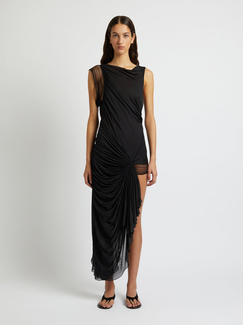 Galathea Asymmetric Long Dress