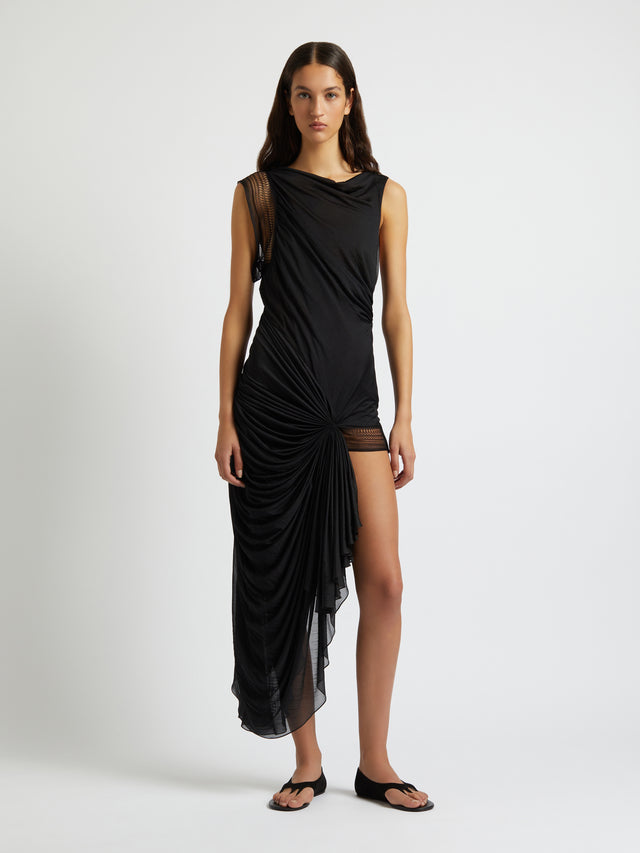 Galathea Asymmetric Long Dress