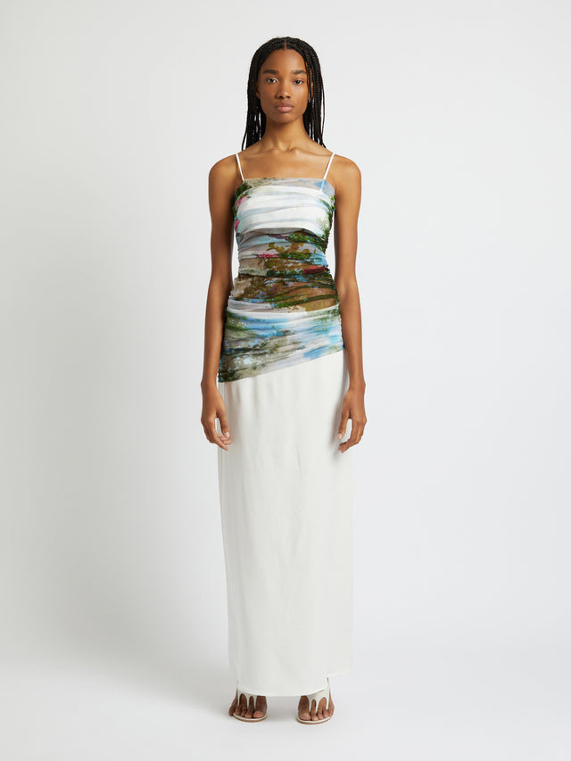 Lucid Sheer Panel Dress