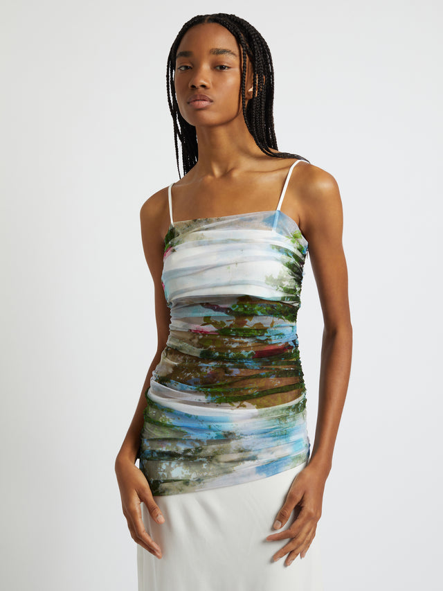 Lucid Sheer Panel Dress