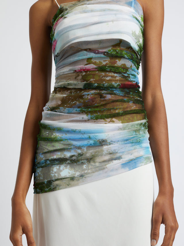 Lucid Sheer Panel Dress