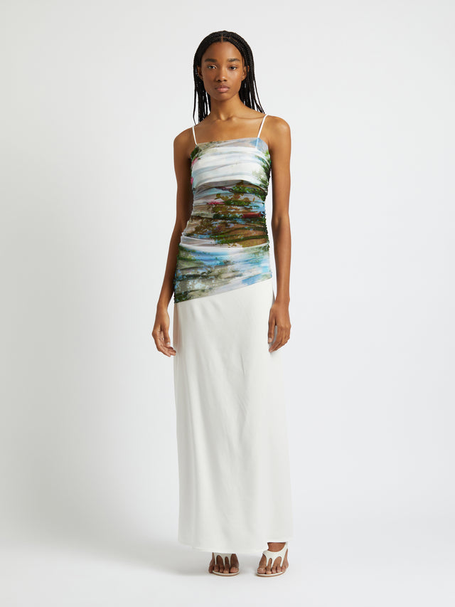 Lucid Sheer Panel Dress