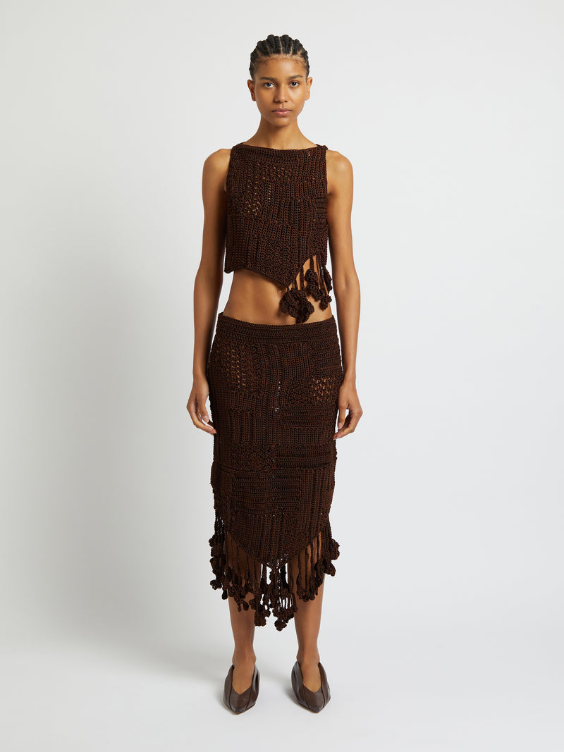 Ramener Rope Handknitted Skirt