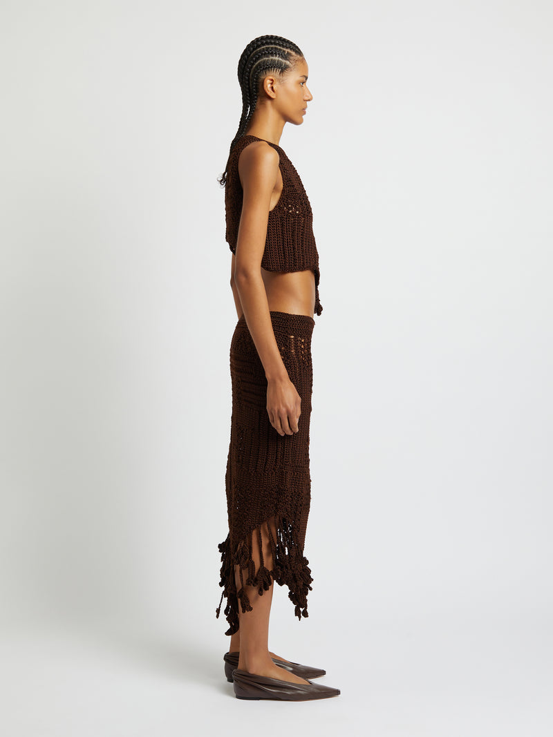 Ramener Rope Handknitted Skirt