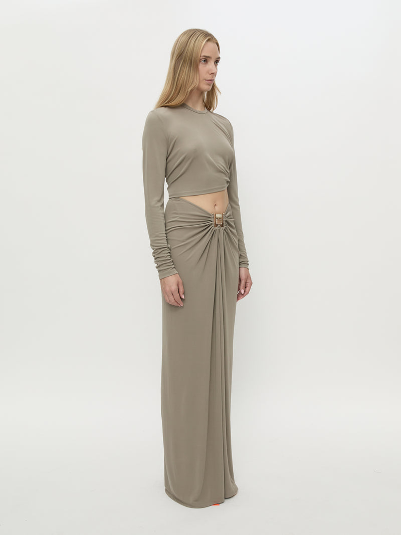 Bezel Quartz Ruched Skirt - Image 2