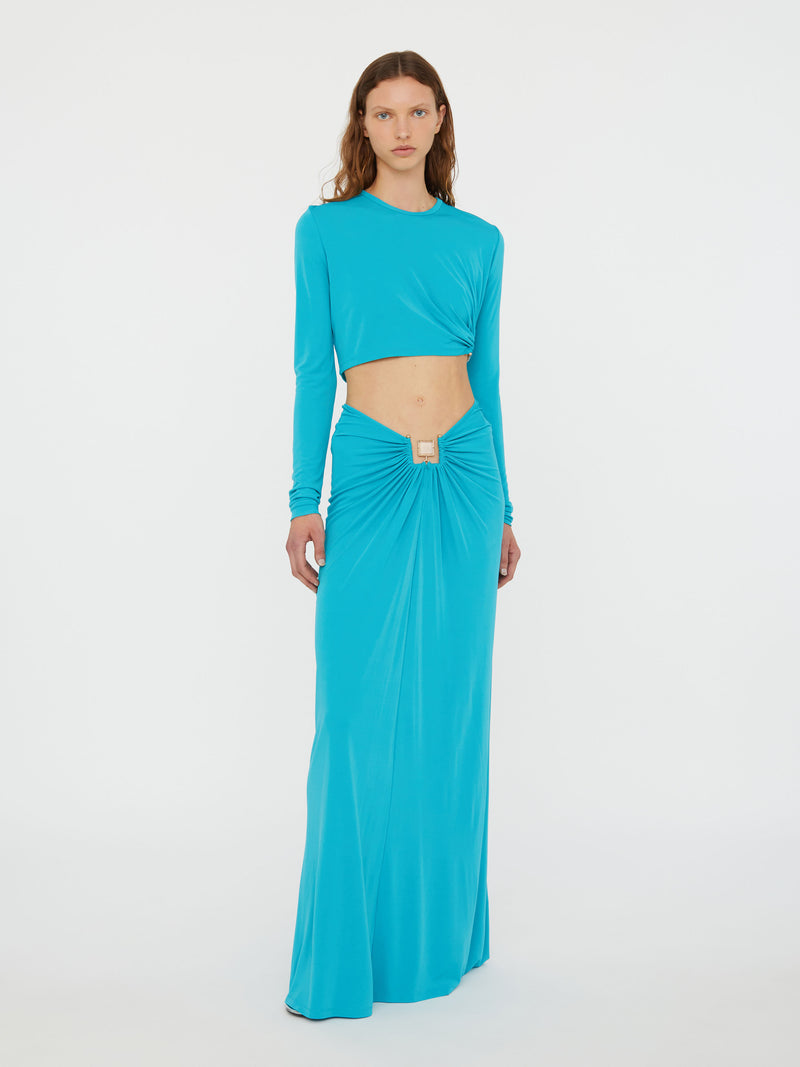 Bezel Quartz Ruched Skirt - Image 4