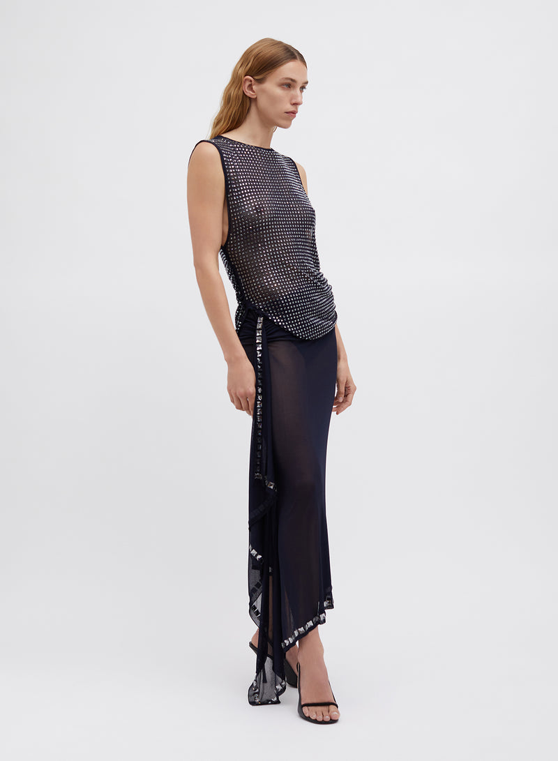 Cristalla Asymmetric Knit Top - Image 4