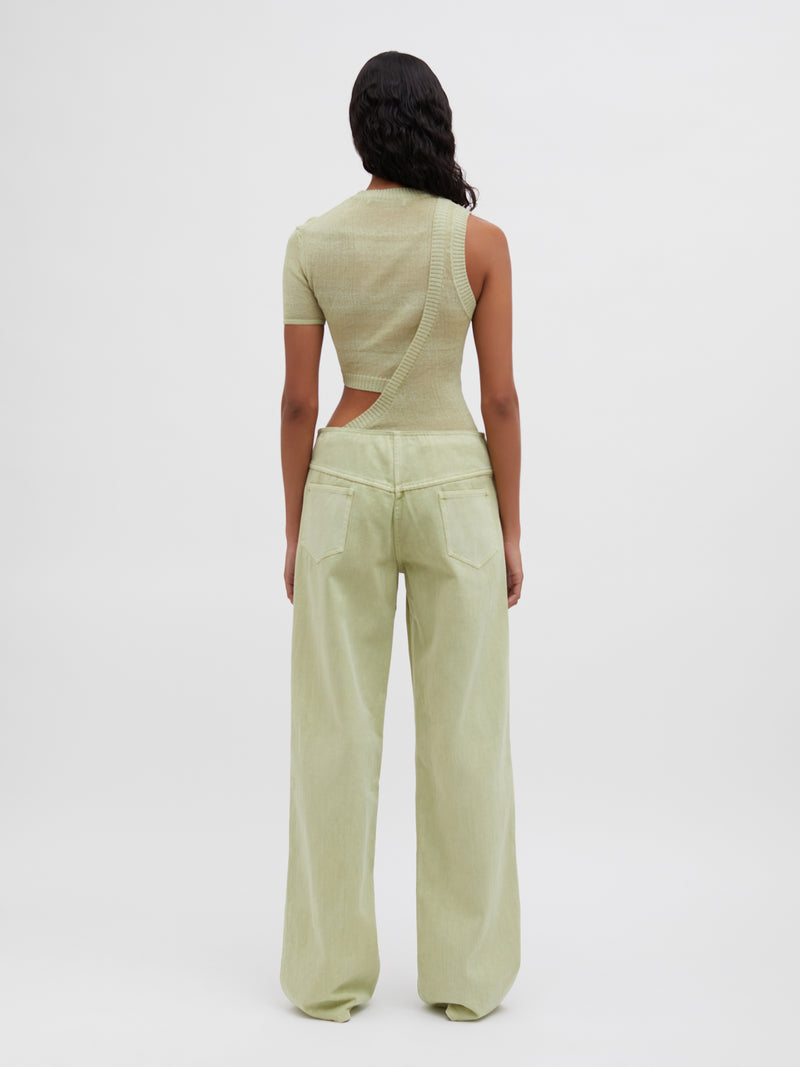 Cove Asymmetric Cutaway Knit Tank - Image 4