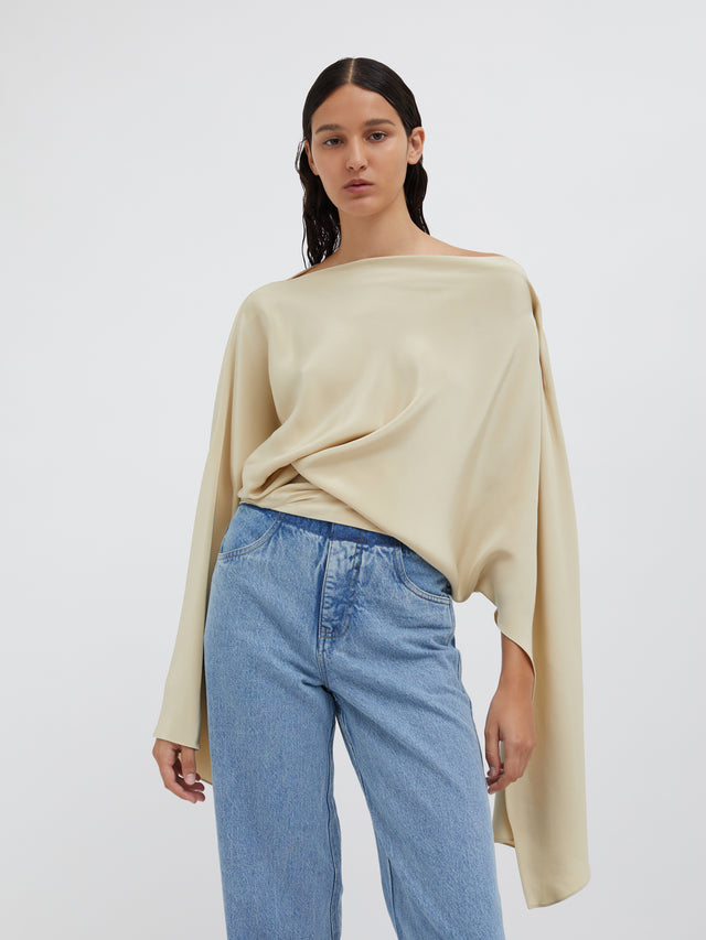 Cusco Silk Drape Top