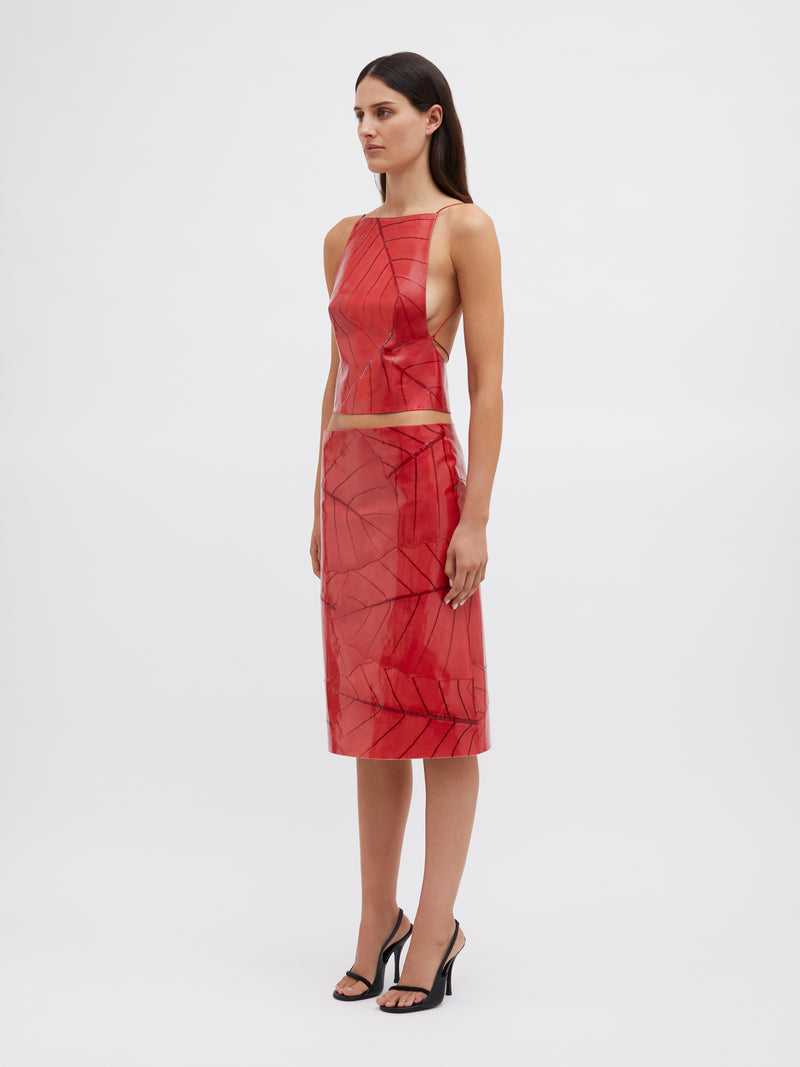 Alocasia Leaf Tie Back Top - Image 4
