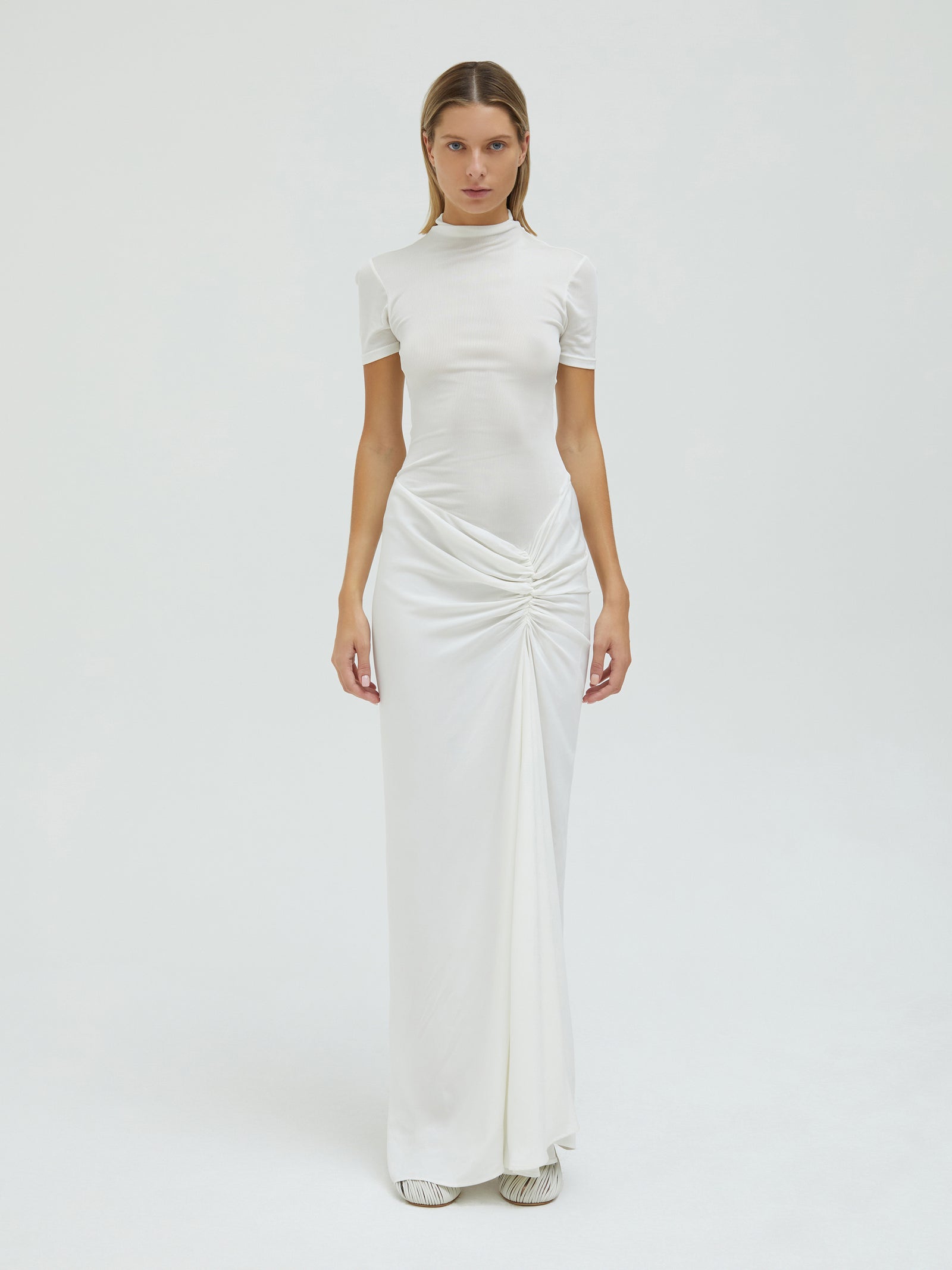 Fusion Ruched Tee Gown