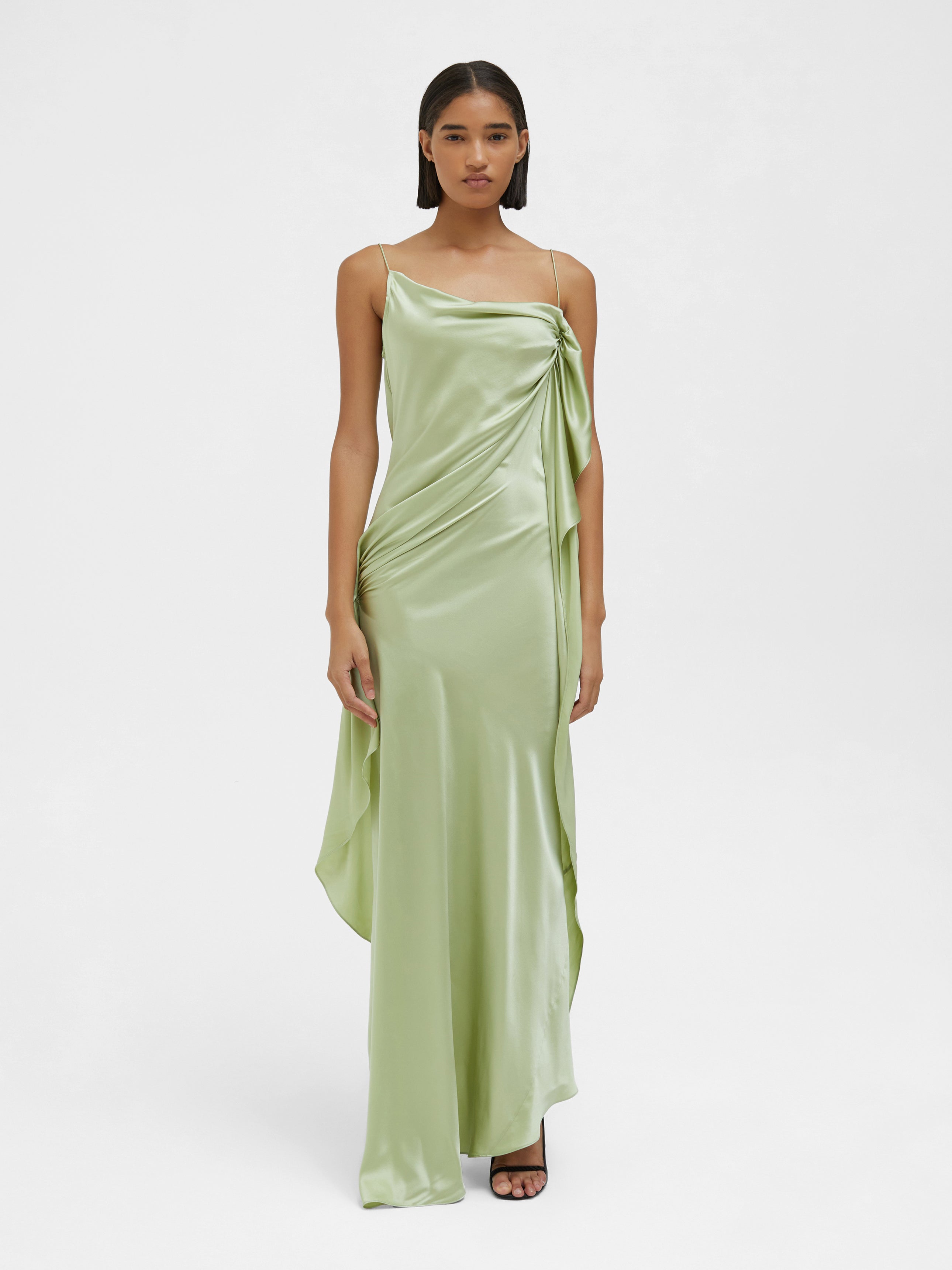 Cusco Silk Drape Cami Dress