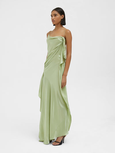 Cusco Silk Drape Cami Dress