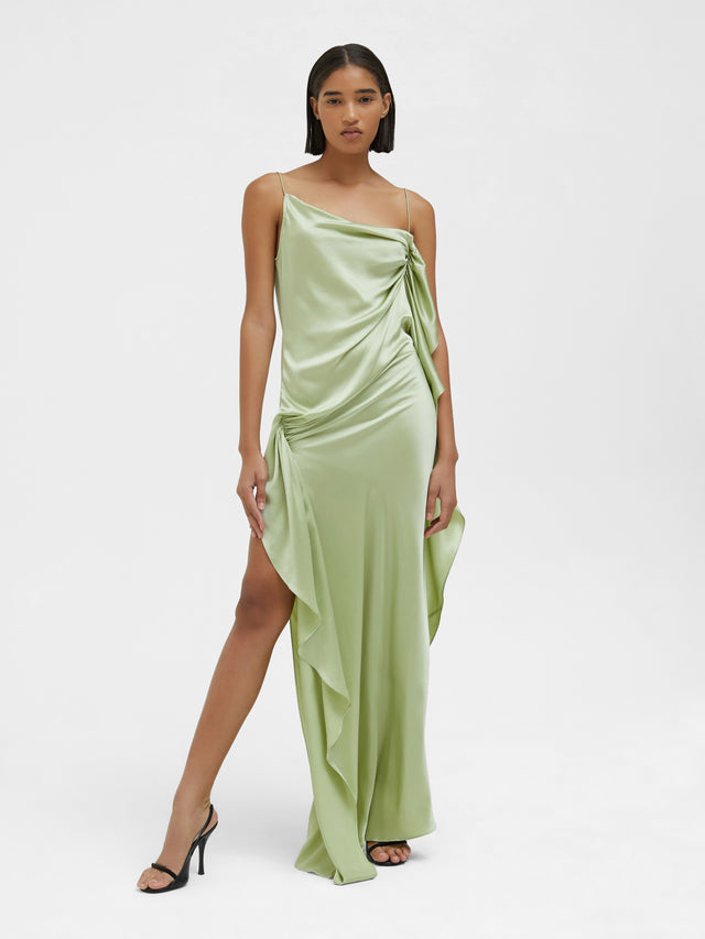 Cusco Silk Drape Cami Dress