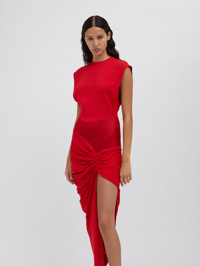 Fusion Ruched Micro Dress