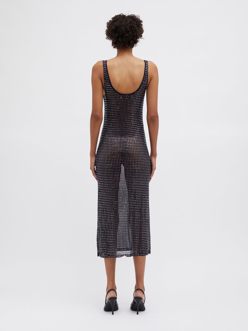 Cristalla Plunge Knit Tank Dress - Image 3