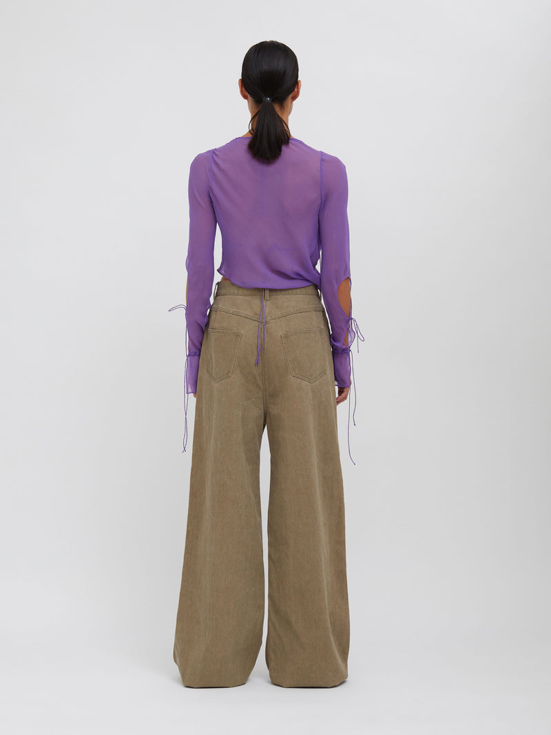 Mobius Long Sleeve Tie Top - Image 5