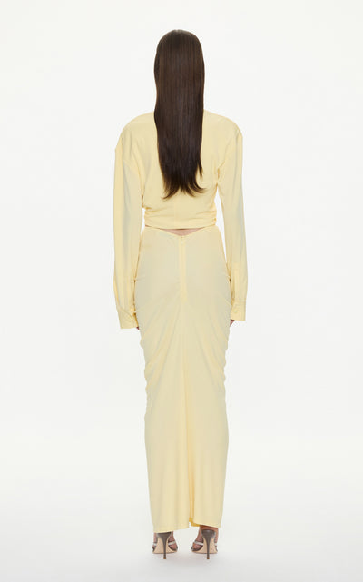 Vivenda Drape Long Sleeve Top