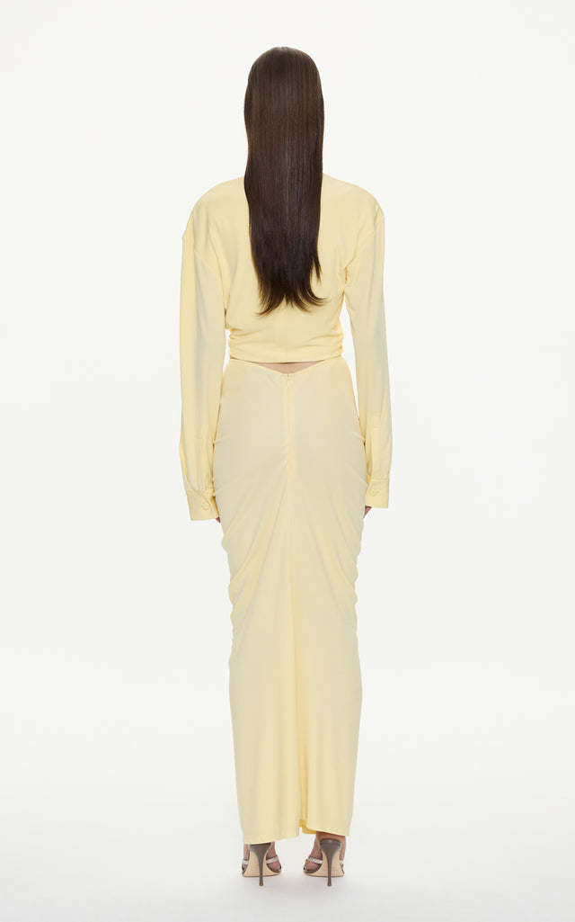 Vivenda Drape Long Sleeve Top