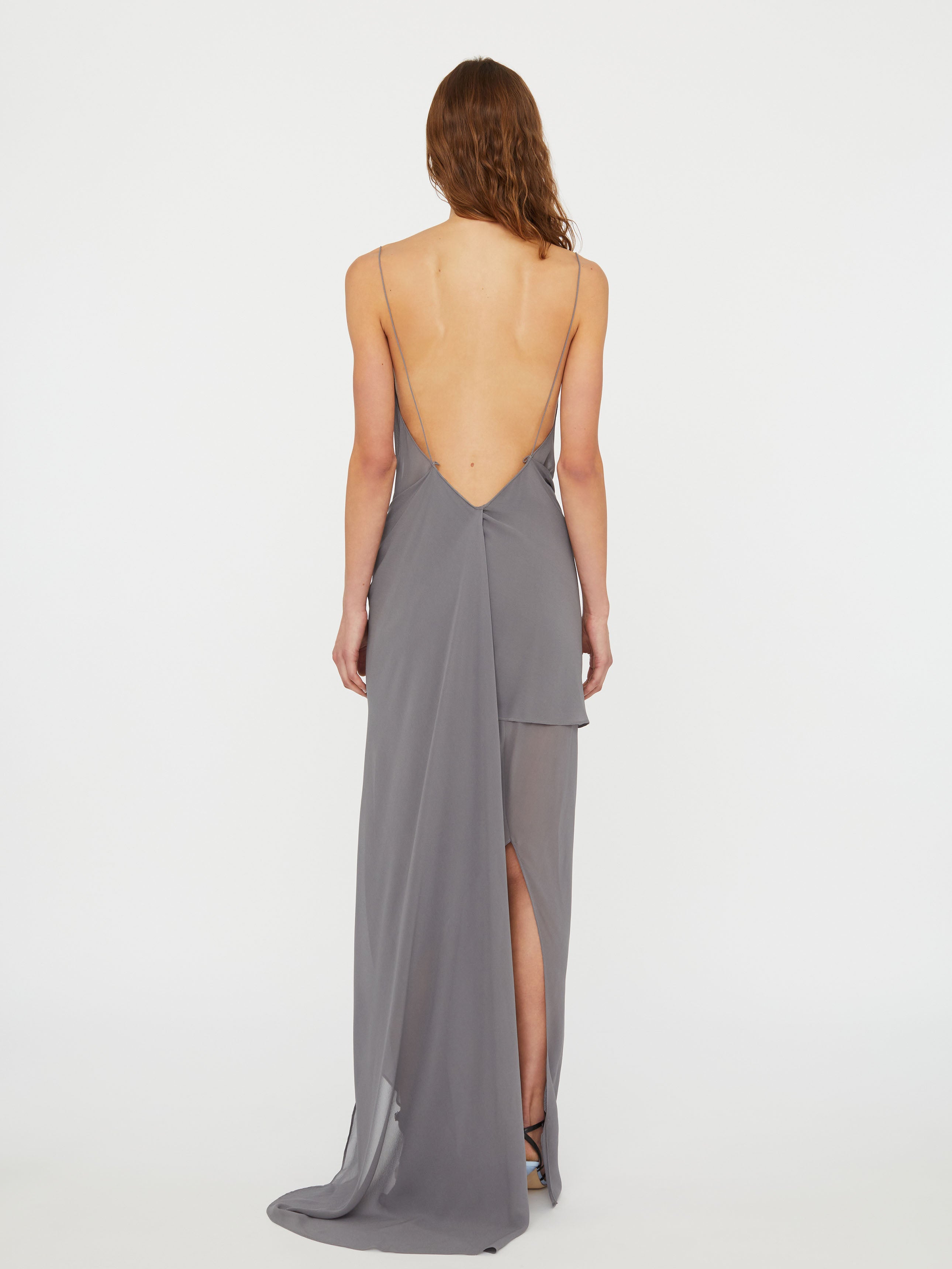 Cowl Hip Slip Dress