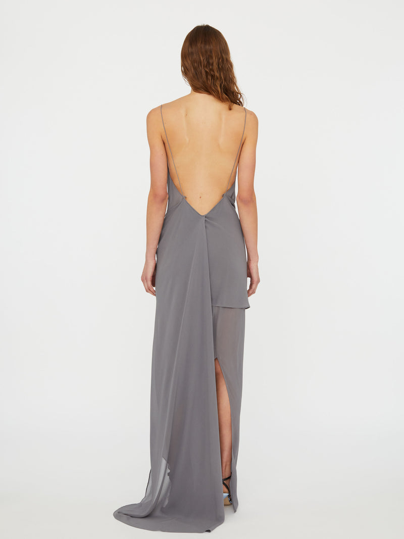 Cowl Hip Slip Dress - Image 5