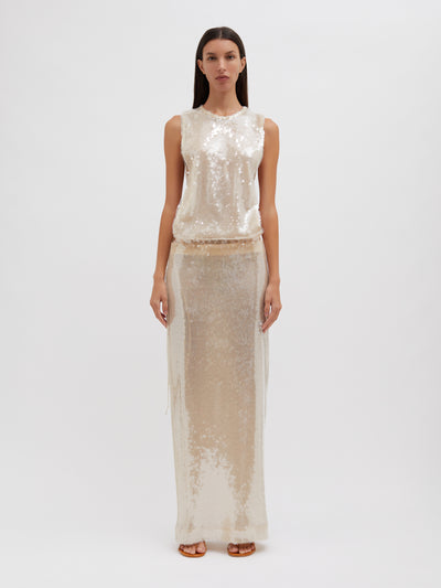 Lucent Sequin Separation Gown