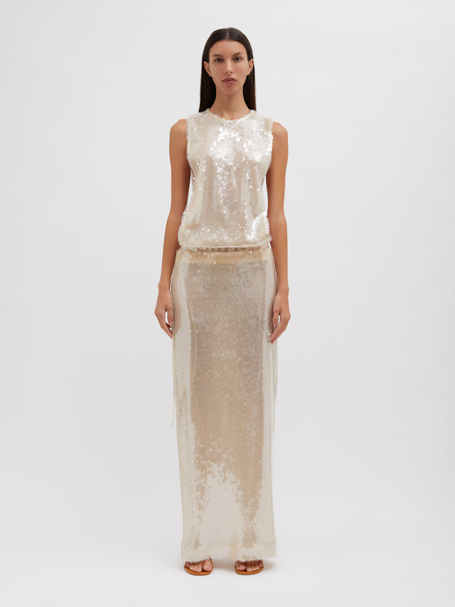 Lucent Sequin Separation Gown