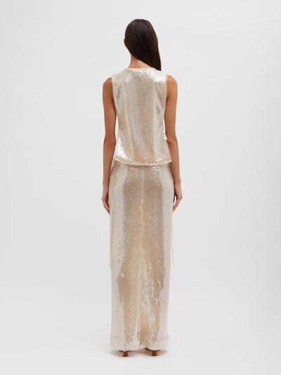 Lucent Sequin Separation Gown