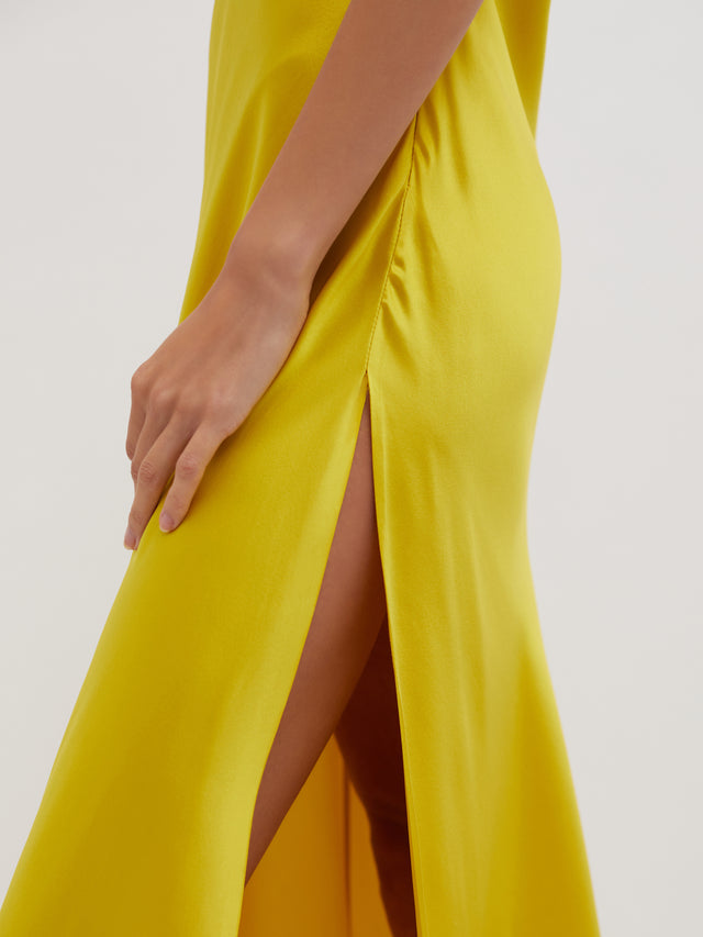 Filo Strapless Slit Dress